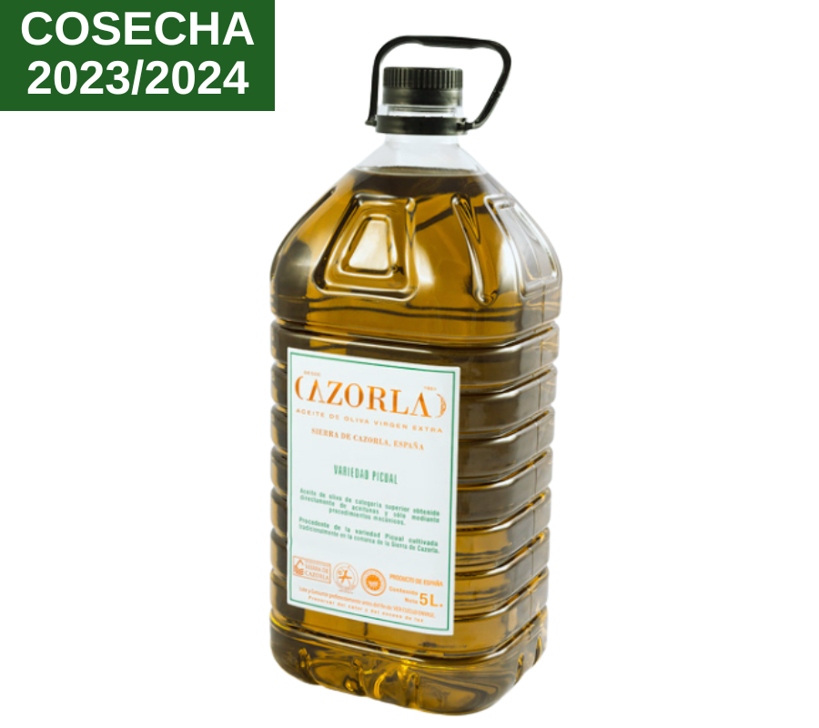 AOVE Picual. Aceites Cazorla. Garrafa 5L - VirgenExtraEnCasa