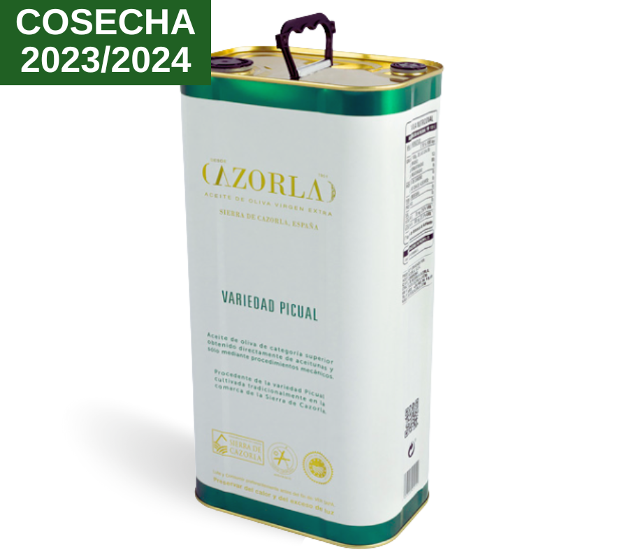 AOVE Picual. Aceites Cazorla. Lata 5L - VirgenExtraEnCasa