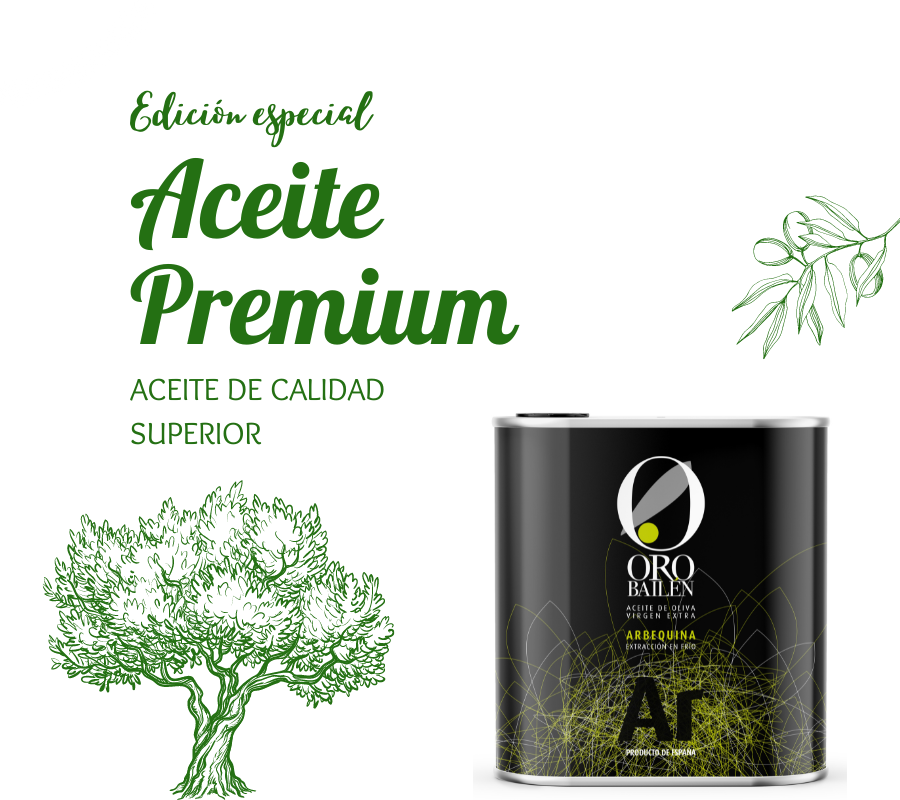 AOVE Oro Bailén Arbequina. Lata 2,5L. - VirgenExtraEnCasa