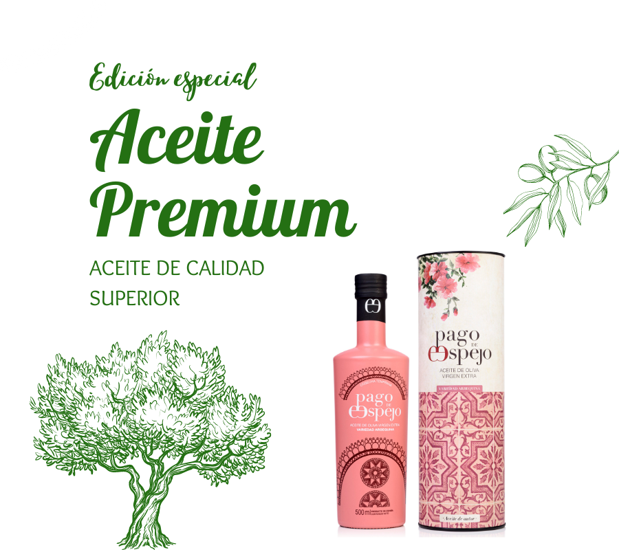 AOVE Pago de Espejo Arbequina 500ml con estuche - VirgenExtraEnCasa