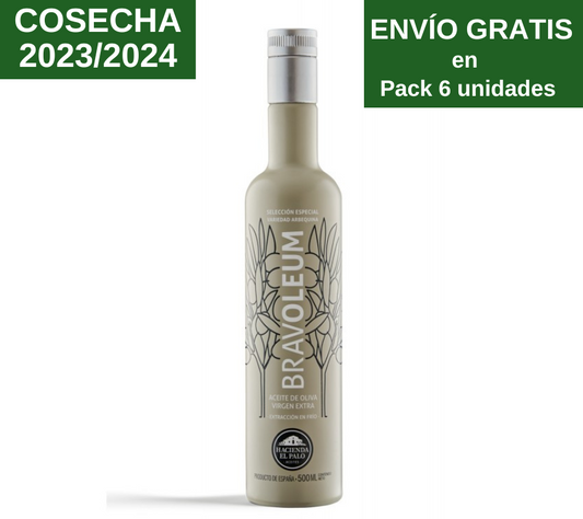 AOVE Bravoleum Arbequina. 500ml - VirgenExtraEnCasa