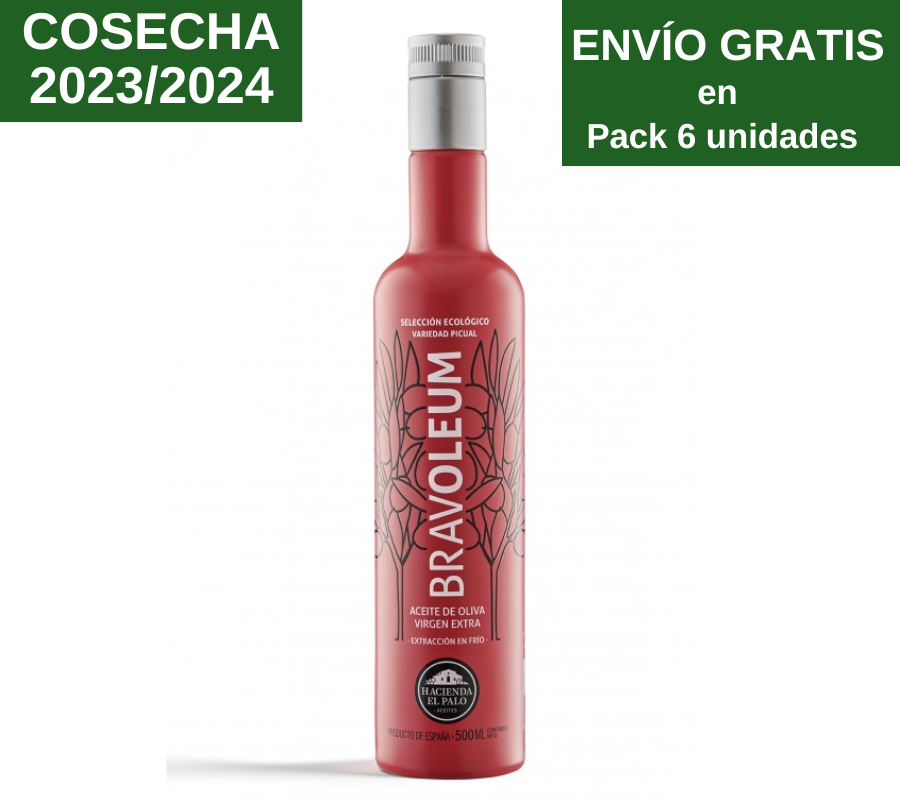 AOVE Bravoleum Picual Ecológico. 500ml - VirgenExtraEnCasa