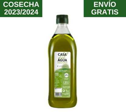 Casa del Agua. Aceite de oliva virgen extra. 12 botellas 1L