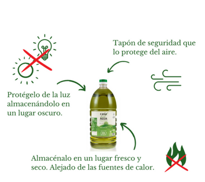 Casa del Agua. Aceite de oliva virgen extra. 6 garrafas 2L