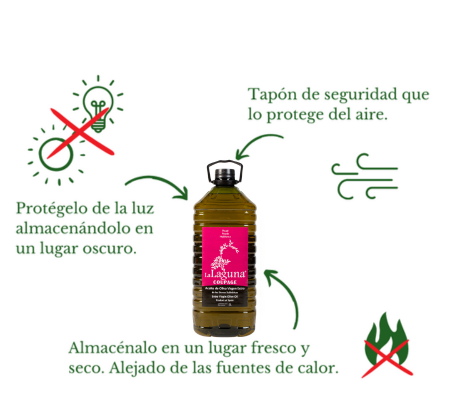 La Laguna Coupage. Aceite de oliva virgen extra. Garrafa 5L