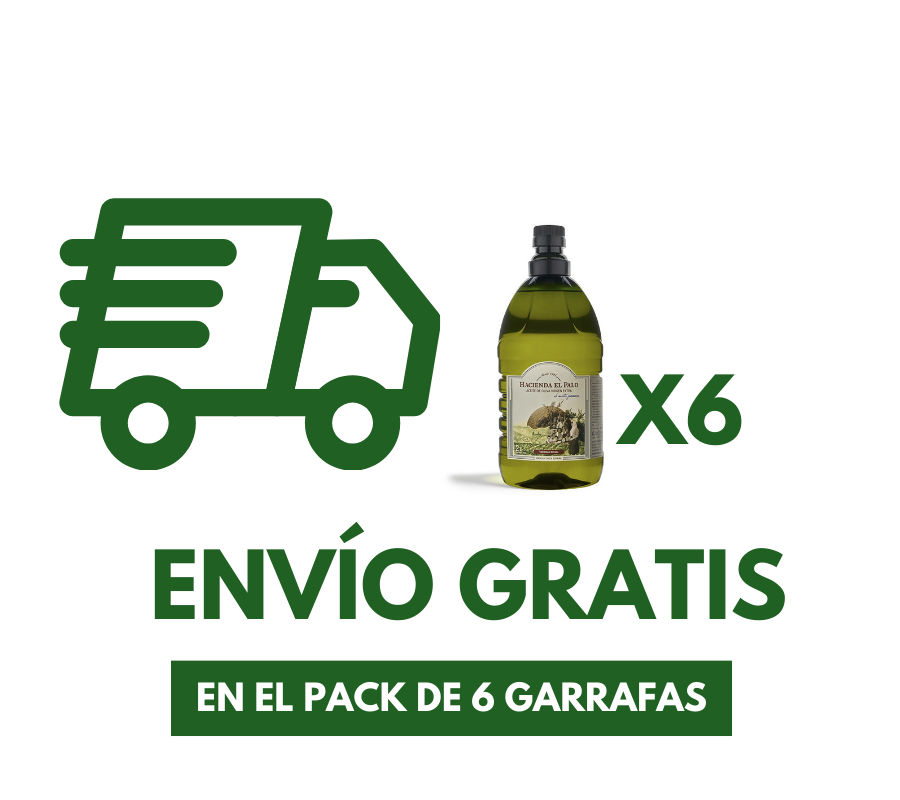 Hacienda el Palo Picual. Aceite de oliva virgen extra. 6 garrafas 2L