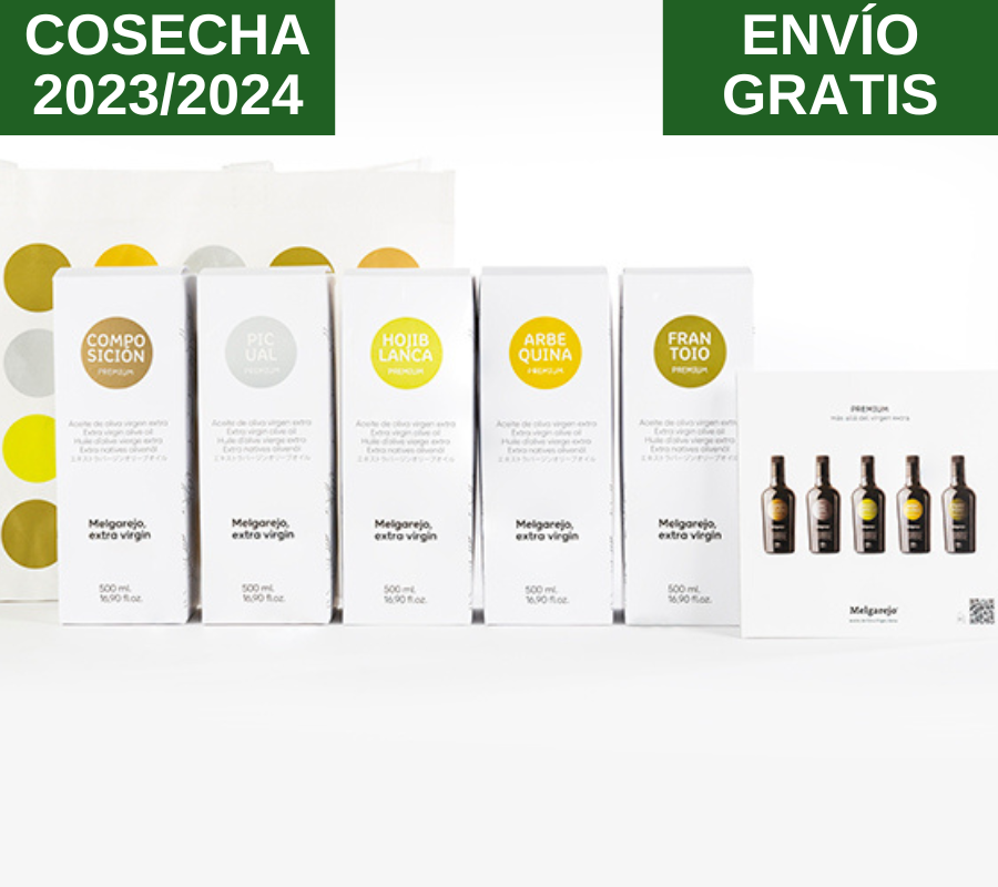 Melgarejo Premium Estuche 5 botellas 500ml - VirgenExtraEnCasa