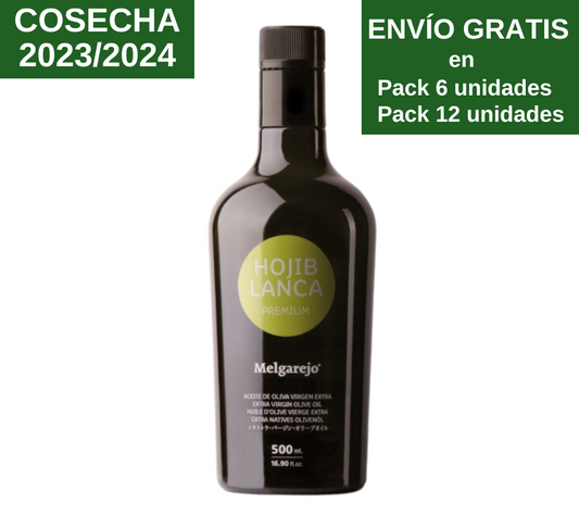 AOVE Melgarejo Premium Hojiblanca. 500ml - VirgenExtraEnCasa