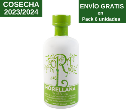 Morellana Ecológico Picual. Aceite de oliva virgen extra. Botella 500ml