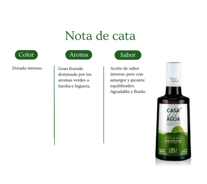 Casa del Agua. Aceite de oliva virgen extra. 12 botellas 500ml