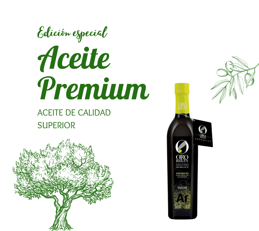 AOVE Oro Bailén Arbequina. 500ml - VirgenExtraEnCasa