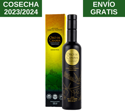 AOVE Oro de Cánava Selección. Cosecha Temprana. 500ml - VirgenExtraEnCasa