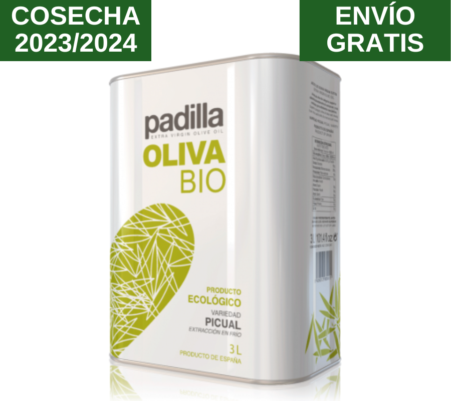 AOVE Padilla Oliva Bio. Lata 3L - VirgenExtraEnCasa