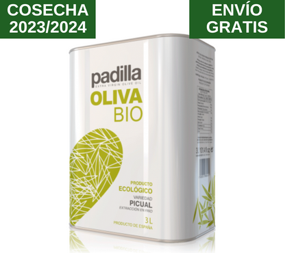 AOVE Padilla Oliva Bio. Lata 3L - VirgenExtraEnCasa