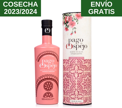 AOVE Pago de Espejo Arbequina 500ml con estuche - VirgenExtraEnCasa