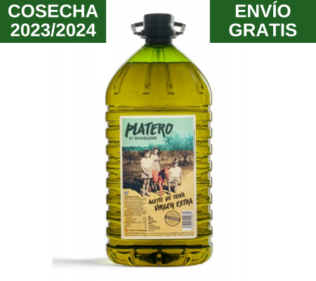 Platero. Aceite de oliva virgen extra. 3 garrafas 5L