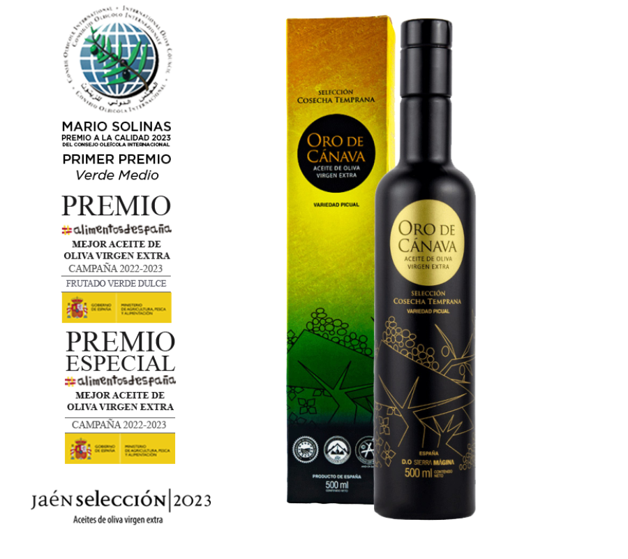 AOVE Oro de Cánava Selección. Cosecha Temprana. 500ml - VirgenExtraEnCasa