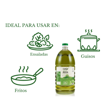 Casa del Agua. Aceite de oliva virgen extra. 6 garrafas 2L