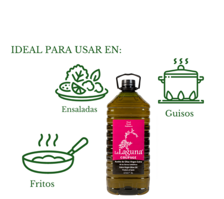 La Laguna Coupage. Aceite de oliva virgen extra. Garrafa 5L