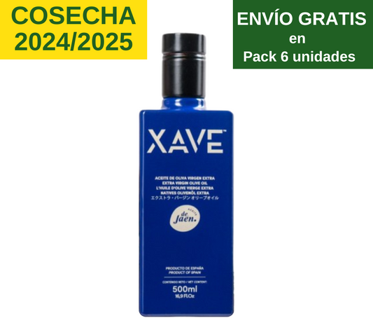 Xave Picual. Aceite de oliva virgen extra. 6 botellas 500ml